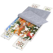 1500 Pieces Puzzle Board with Drawers and Cover,35"x27"Portable Jigsaw Puzzle...