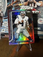 Topps 2025 Chrome Dak Prescott Hologram Dallas Cowboys Football Card #79