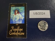 Head of an Angel by Vincent Van Gogh 2011 Republique Centrafricaine Stamp