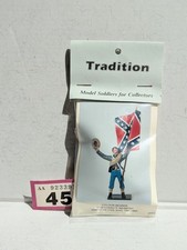 TRADITION OF LONDON. ACW.  COLOUR BEARER CONFEDERATE INFANTRY. New Fig (sealed).