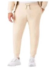 Member's Mark Men's Drawcord Extra Warm Soft Sherpa Lined Jogger  XXL Oatmeal 