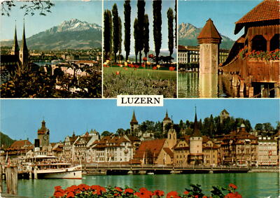 Cecilia A. Lon, Allie Parrek, Luzern (Lucerne), Switzerland,  Postcard