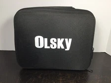 Olsky Massage Gun Gray Rechargeable Brand New Open Box Complete & Tested