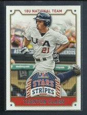 Trent Clark Grisham RC 2015 Panini USA Stars & Stripes Rookie Brewers Padres MLB