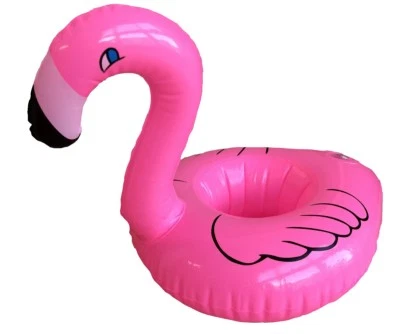 Gonflable Rose Flamant Rose Flottant Coupe Support Pour Piscine Ou Bain