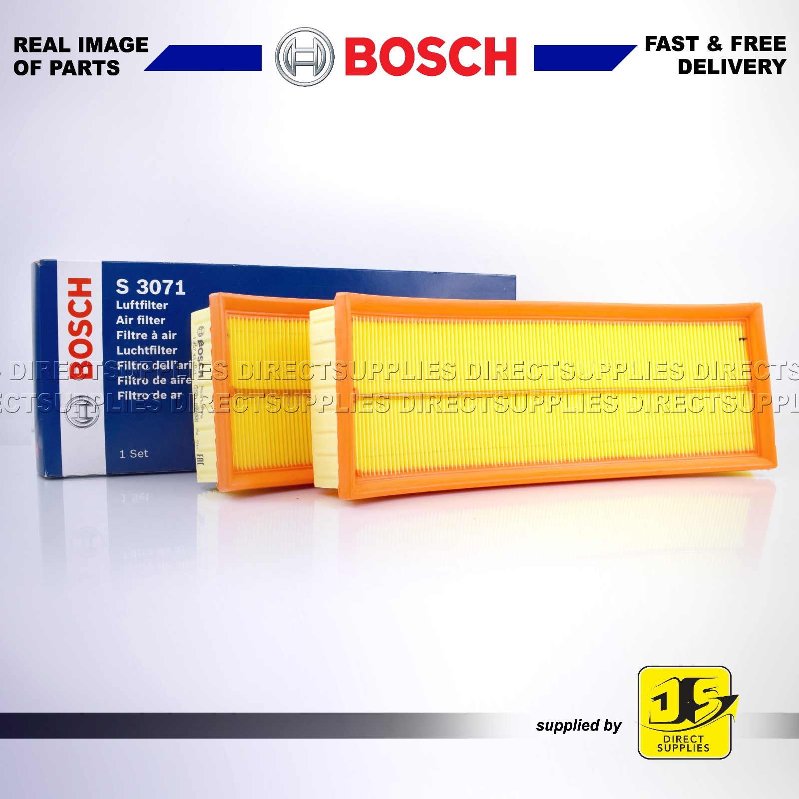 BOSCH AIR FILTER S3071 MERCEDES-BENZ C-CLC-E-G-SL-GLK-M-R-S-CLASS CLK CLS SL SLK