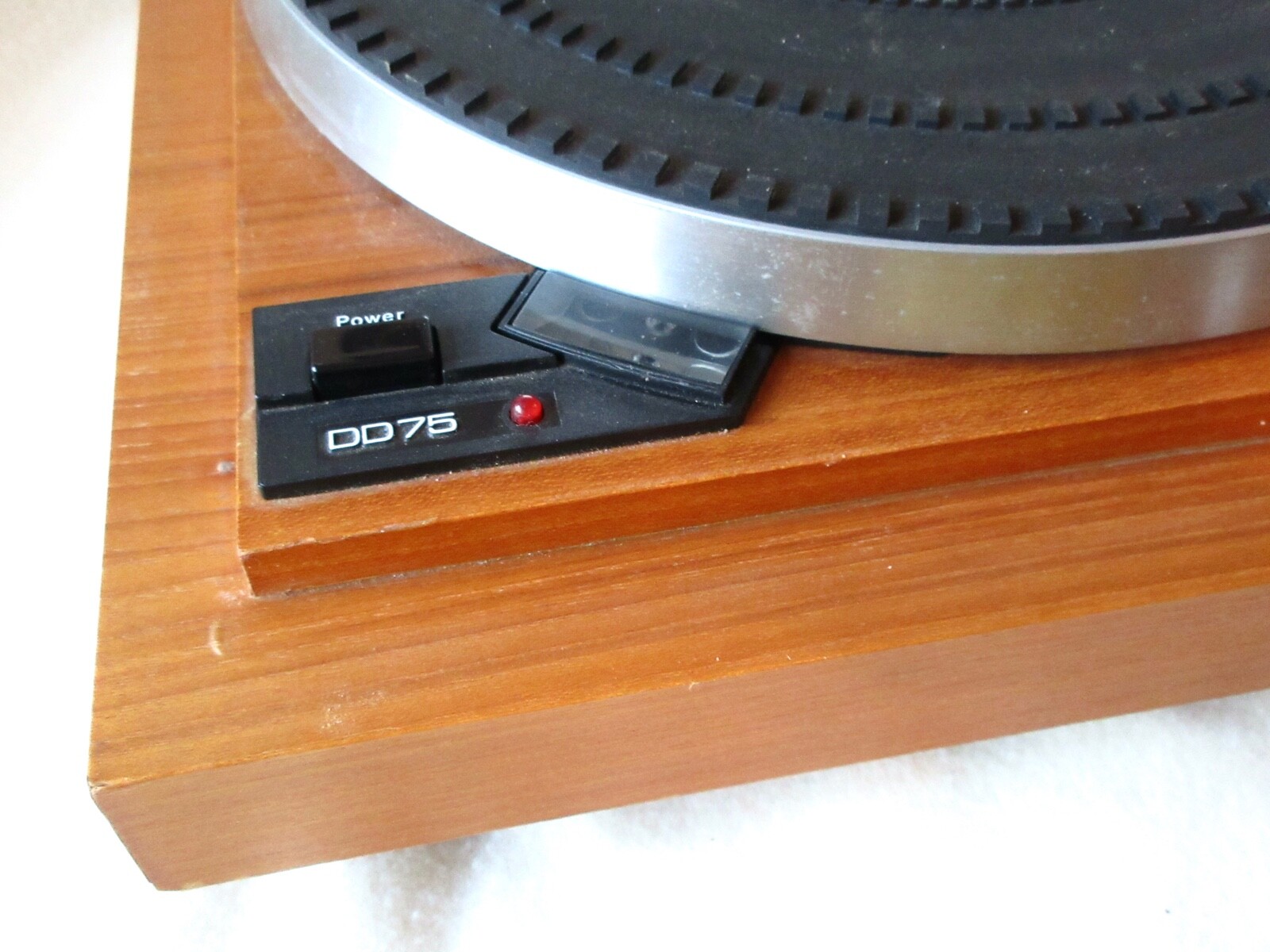 GARRARD DD75 direct drive turntable record player vintage wood british