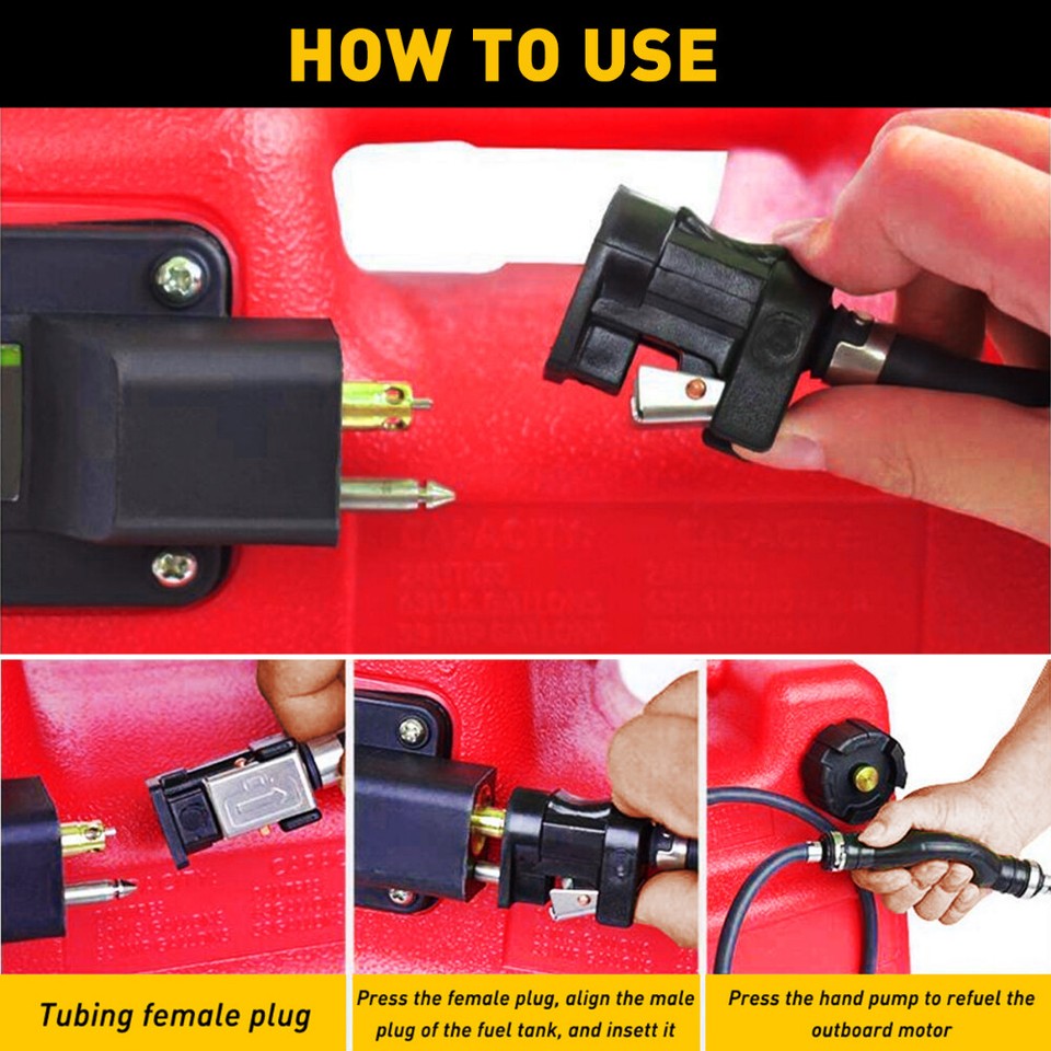 For Parkson Johnson Mariner Outboard Motor Boat Tank Fuel Gas Hose Line