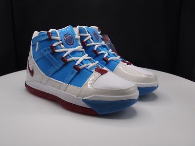 Nike Zoom Lebron III QS Oilers 2019 AO2434-400 Men\'s Size 9 Nike Zoom Lebron III QS  main image 2