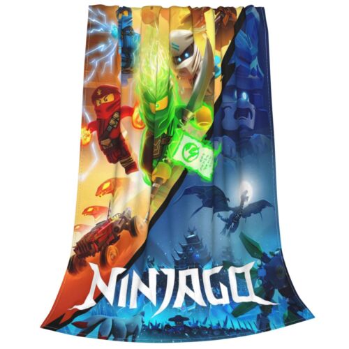 Ninjago Cartoon Comics weich warm gemütlich Flanell Überwurfdecke für Schlafstuhl Sofa - Bild 10 von 30