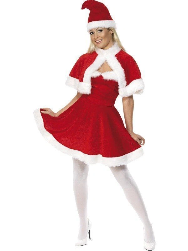 Mrs Santa Claus Costume Womens Miss Christmas Xmas Fancy Dress Uk 8-22 - Image 4 of 4
