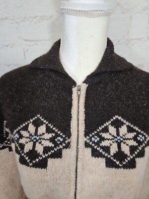 ▪️50’s【HAND KNIT】VINTAGE CARDIGAN Vintage 50s Wool Sweater / 1950s Chunky Hand Knit Cardigan