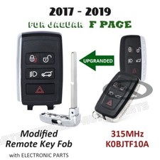 315mhz For Jaguar F-page 2017 2018 2019 Modified Smart Keyless Remote Key Fob