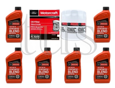 Genuine Motorcraft Oil Change kit for 1995 Ford F350 5.8L V8 FL820S SAE5W30
