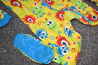 E3 LN 18-24M The Children's Place Yellow MONSTERS ALIENS Footed Sleeper Pajamas — photo 3