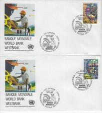 NATIONS UNIES - Genève Yvert n° 173/177 FDC