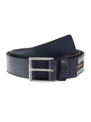 men's stretch dress belt Mile High Life | Braided Stretch Elastic Belts | Pin Oval Solid Black Belt Buckle