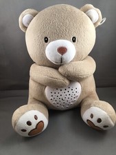 9" Stuffed Animal Bear Moms Heartbeat Baby Cry Sensor Lullables Nursery Decor...