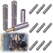 Yotapik 12 PCS Barrel Hinges Weld On 4-5/8" X 5/8" Weld On Hinge Heavy Duty D...