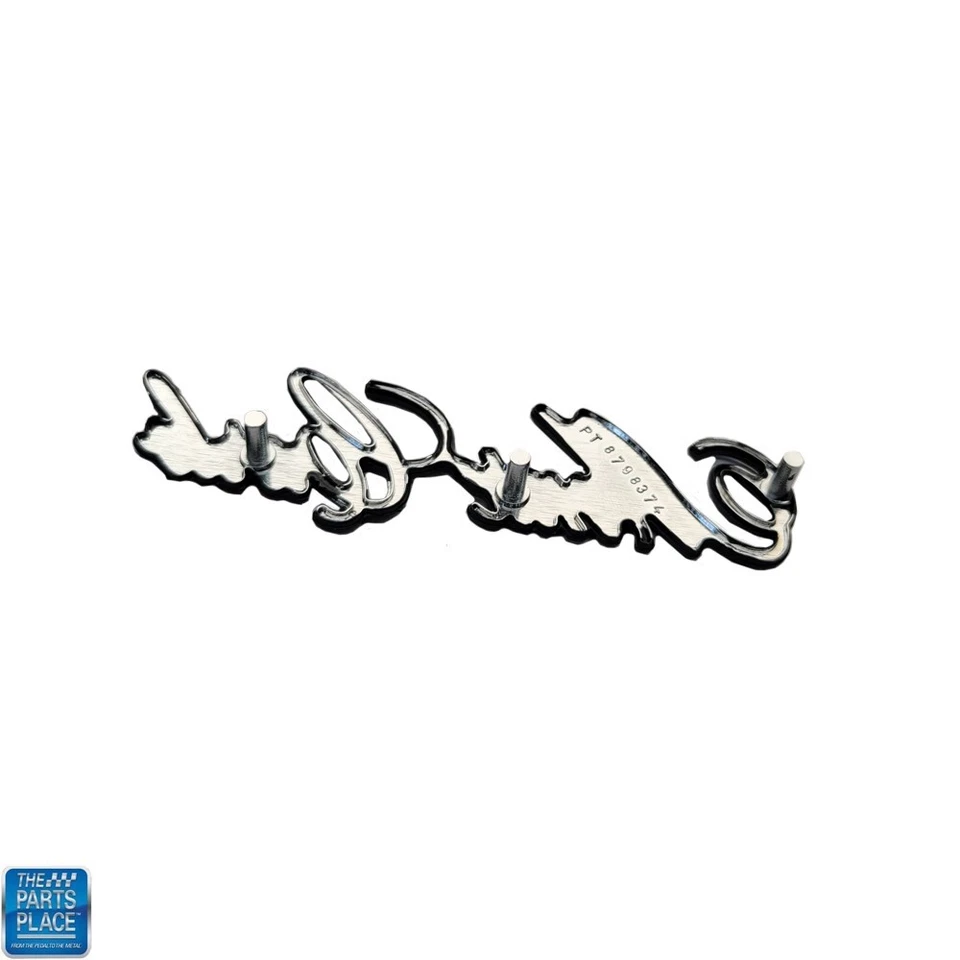 1970-1972 Monte Carlo Sail Panel Script Emblem GM 8798374 EACH New - Image 2 of 2