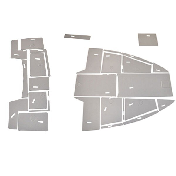 Larson Boat Floor Mats 8175-1004 | FX 1750 TL Storm Grey (38 Pc Set)