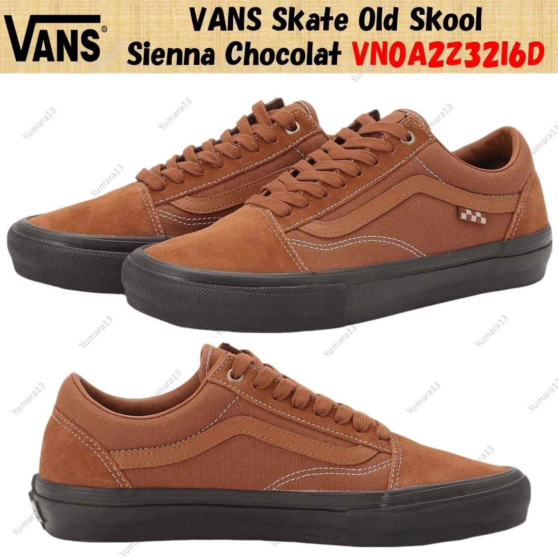 VANS Skate Oldol Skoola Siennaat Chocolati6d VN0A2Z tagl