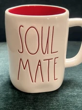 Rae Dunn Soul Mate Ceramic Mug Red Font By Magenta Valentine Wedding Gift