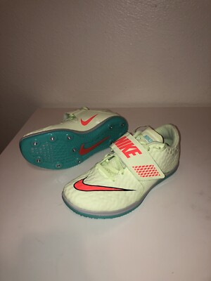 Nike High Jump Elite Barely Volt/Orange Track Spike 806561 