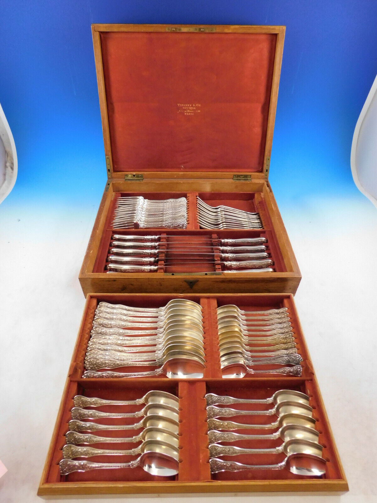 Olympian by Tiffany and Co Sterling Silver Flatware Set 12 Service 72 pcs Dinner