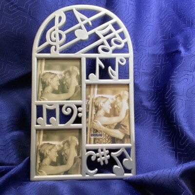 Vintage Malden Intl Design Collage Picture Frame New In Box 1999 Musical Notes