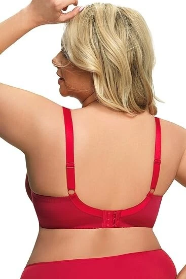 SUJETADOR CON AROS COPA COMPLETA GORSENIA PARADISE EN ROJO TALLA 85I (EUR)/ 38G (US) NUEVO Foto 4 de 4
