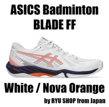 ASICS Badminton Shoes BLADE FF 1071A093.103 White / Nova Orange