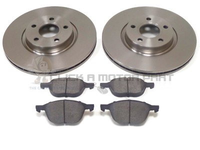 FORD GRAND C-MAX 2010-2015 FRONT 2 BRAKE DISCS AND PADS SET NEW (300mm)