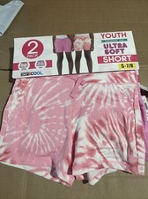 32 Degrees Cool Girls 2 Pack Ultra Soft Shorts Size Small 7-8  Pink NWOT