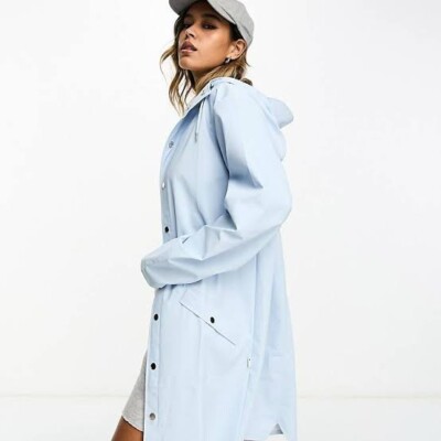 NWT Rains Belted Trench Style Curve Jacket in Gray Size  XL. H