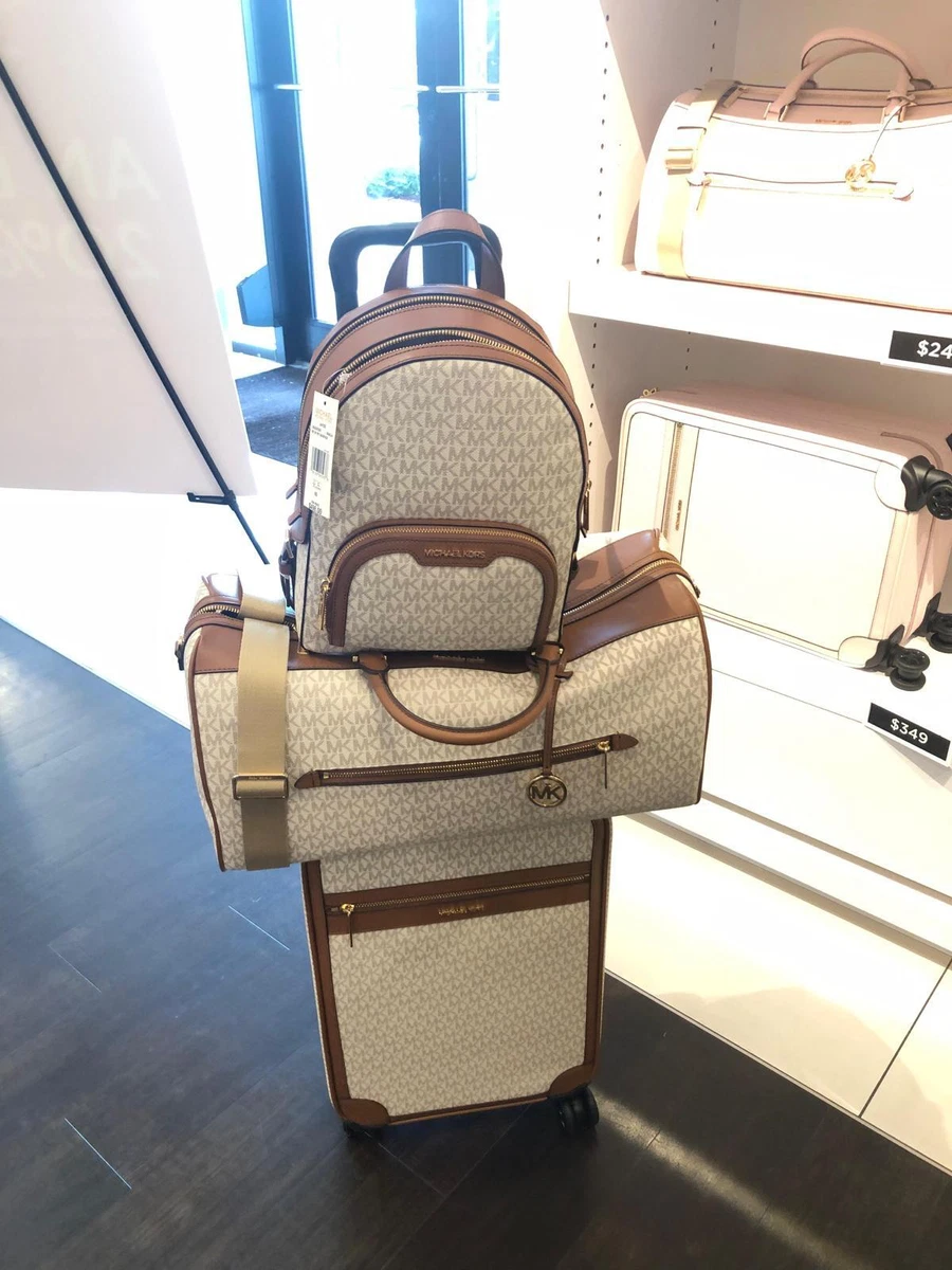 MICHAEL KORS WOMEN ROLLING TRAVEL TROLLEY SUITCASE XL DUFFLE BAG MEDIUM BACKPACK