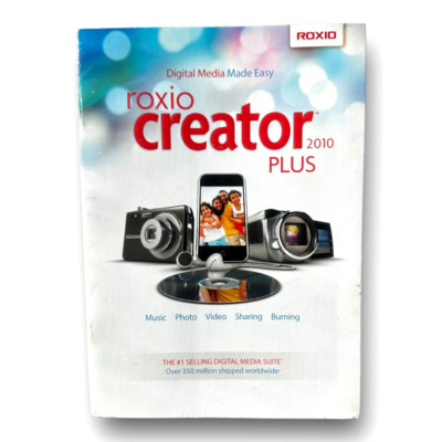 ROXIO CREATOR 2010 PLUS Brand New, Sealed Video Editing Multimedia Tools