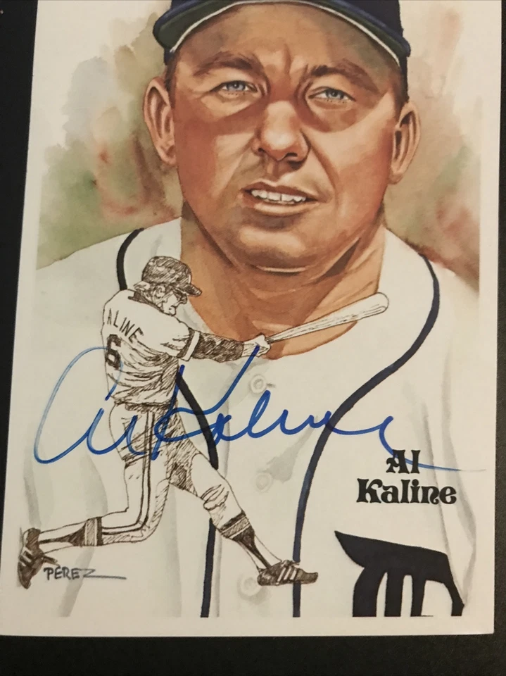 Al Kaline SIGNED PEREZ STEELE JSA POSTCARD Detroit Tigers  HOF MINT Auto! - Image 3 of 3