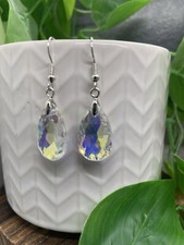 1.5  Silver-tone Boho Iridescent Dangle Earring Set New Free Ship B4308