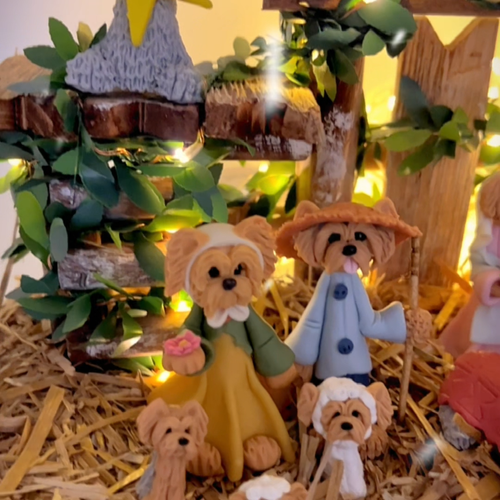 SAVANNASHOPS Dog Nativity Yorkshire Terrier Gifts - Nativity Sets - Yorkie Gifts - 第 1 支影片,共 1 支
