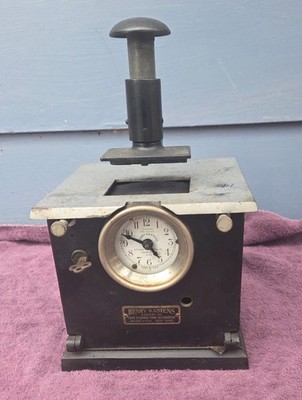 Antique Henry Kastens No 4 Time Stamp Clock Recorder NYC Industrial 1918-1929