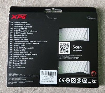 XPG AX4U320038G16-DB メモリー ADATA XPG DDR4-3200MHz 16GB (2x8GB) DIMM Desktop RAM