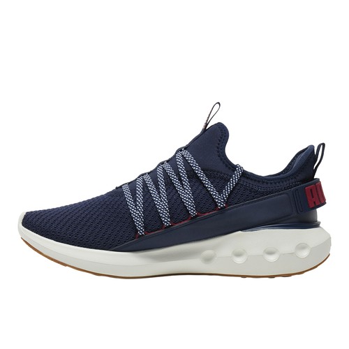 PUMA Softride Carson Fresh Knit Lace Up  Mens Blue Sneakers Casual Shoes 3125770 - Afbeelding 3 van 8
