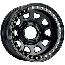 Allied Rt51 Daytona Beadlock 15x10 5x4.5 -44mm Gloss Black Wheel Rim 15 Inch