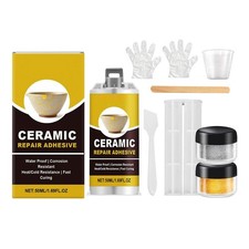 Ceramic Repair Kit Food Safe Adhesive Kit Repair Broken Ceramics, Glass, Pottery