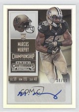 2015 Contenders Rookie Championship Ticket 38/99 Marcus Murphy (Base) Auto 4o5