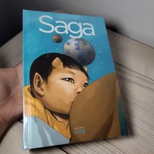 Saga Vol 1 Hardcover Brian K. Vaughan HC  New Sealed