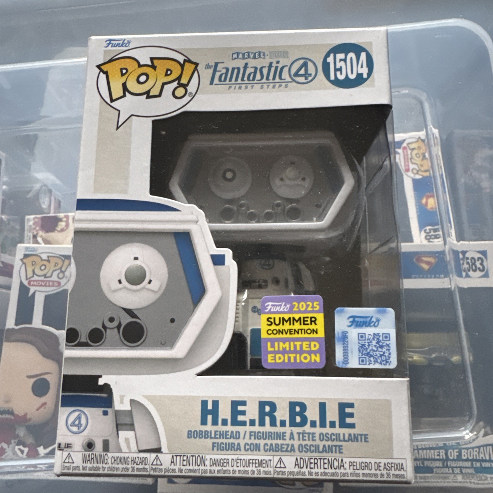 Funko Pop Vinyl - Marvel #1504 H.E.R.B.I.E - New - Fantastic Four- Con Exclusive