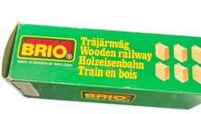 Vintage BRIO Wooden Railway Train Supports 6 piece No. 33355