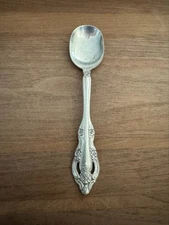 Vintage Community Oneida Silverplate Sugar Spoon 5" Ornate Floral Mid-Century